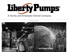 Tablet Screenshot of libertypumps.com